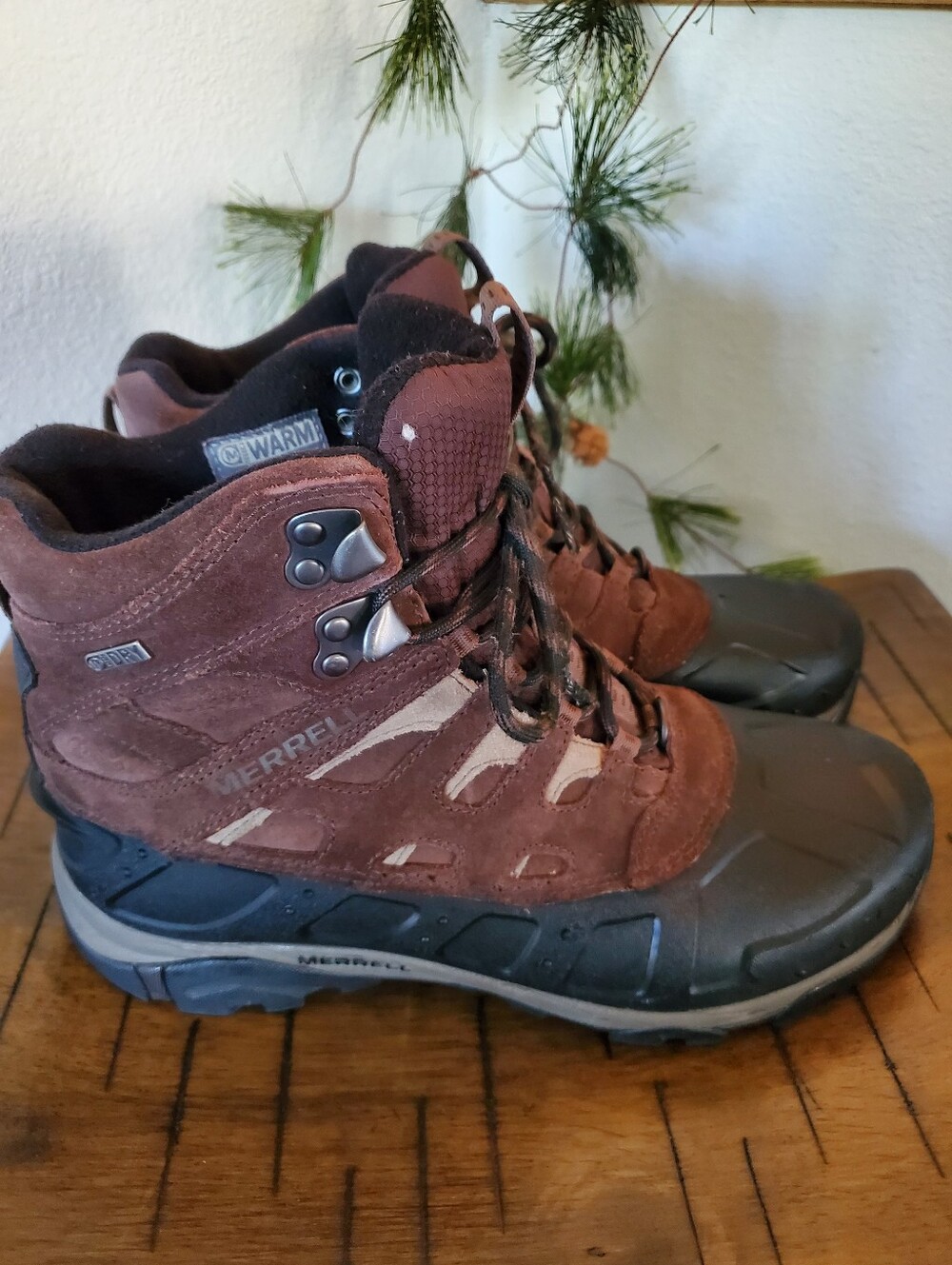 Merrell Moab Polar Insulated Waterproof Hiking Snow Boots Expresso Unisex - Picture 10 of 11